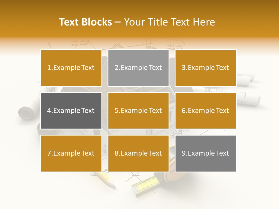 Handwrite Beams Plan PowerPoint Template