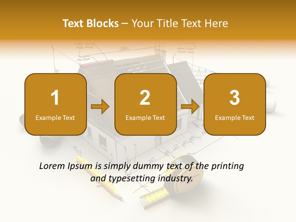 Handwrite Beams Plan PowerPoint Template