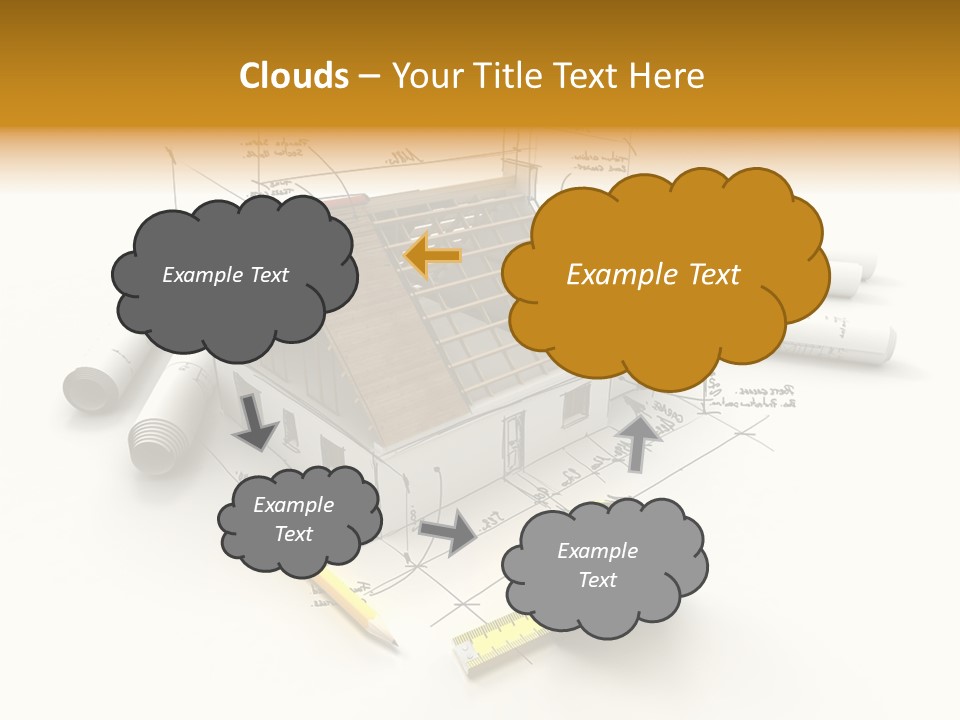Handwrite Beams Plan PowerPoint Template