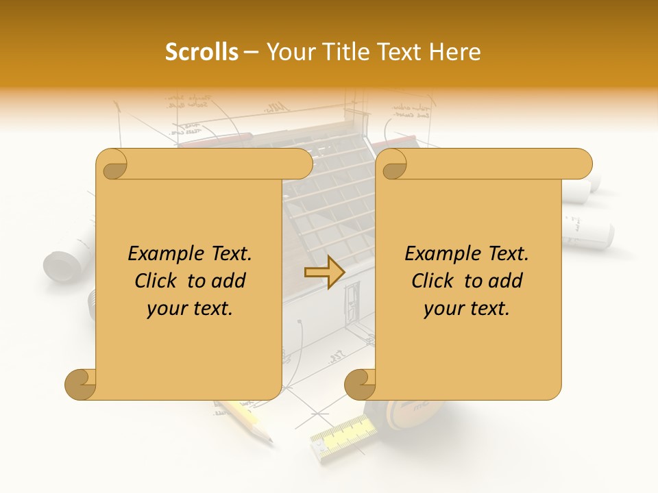 Handwrite Beams Plan PowerPoint Template