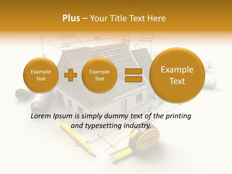 Handwrite Beams Plan PowerPoint Template