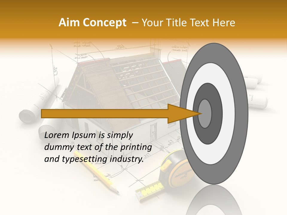 Handwrite Beams Plan PowerPoint Template