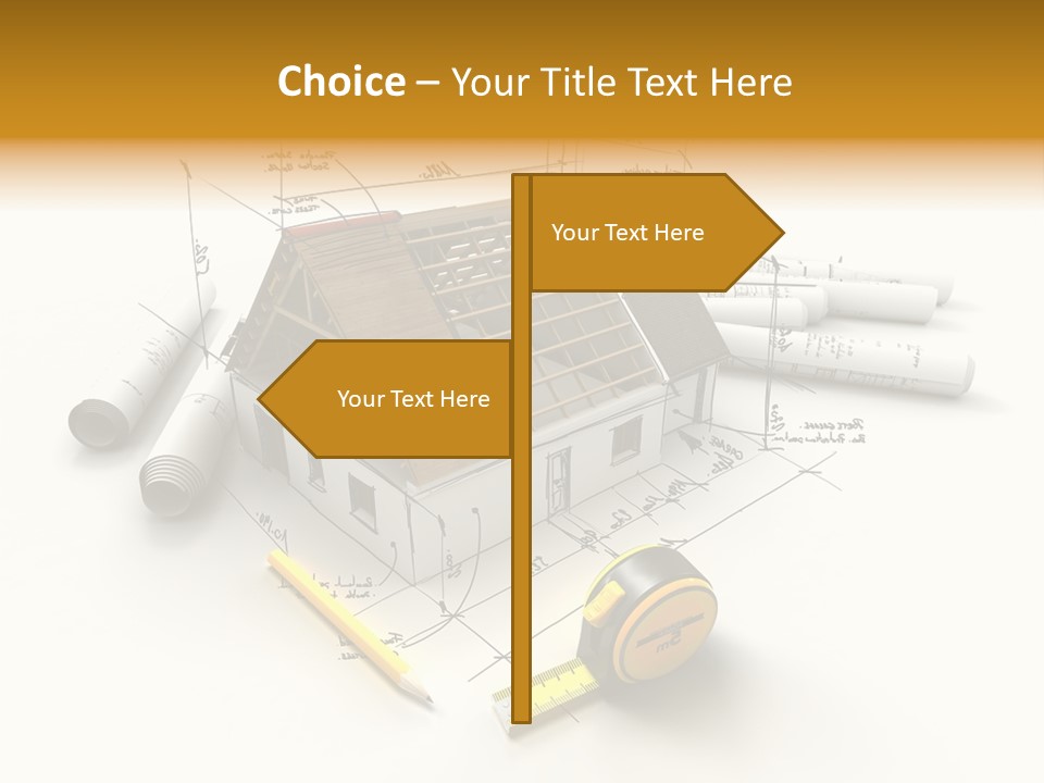 Handwrite Beams Plan PowerPoint Template