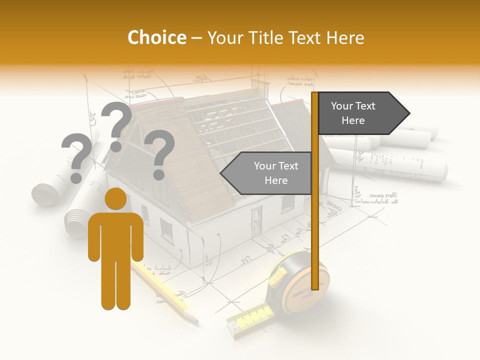 Handwrite Beams Plan PowerPoint Template
