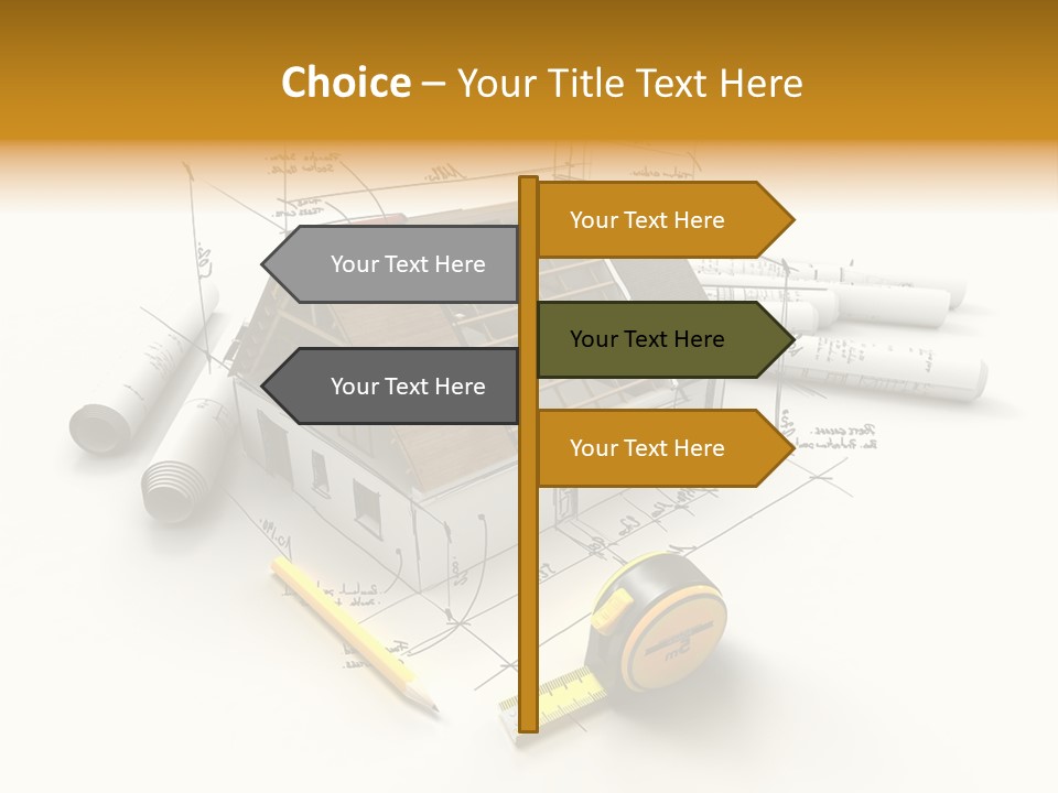 Handwrite Beams Plan PowerPoint Template