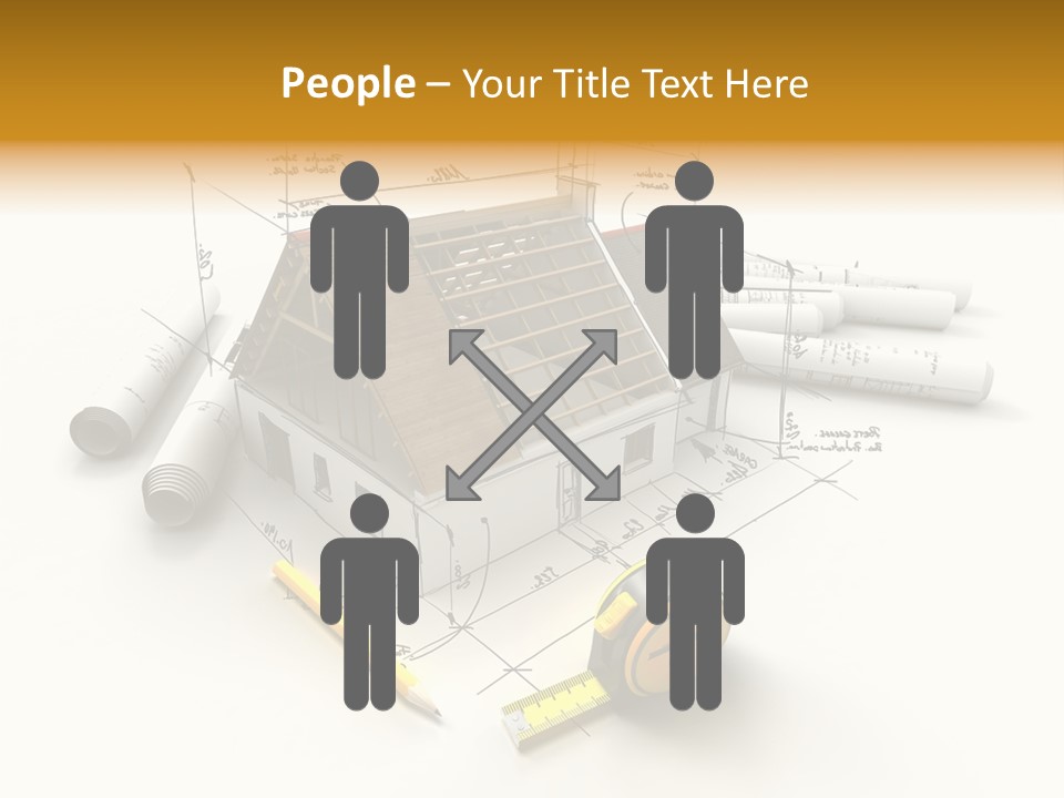 Handwrite Beams Plan PowerPoint Template