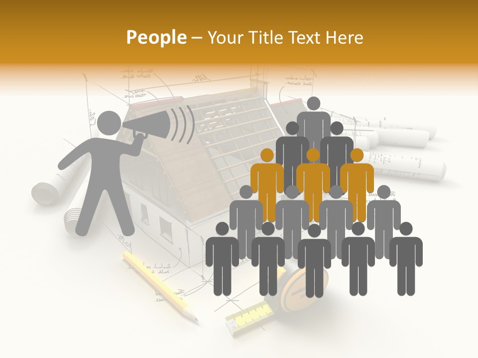 Handwrite Beams Plan PowerPoint Template