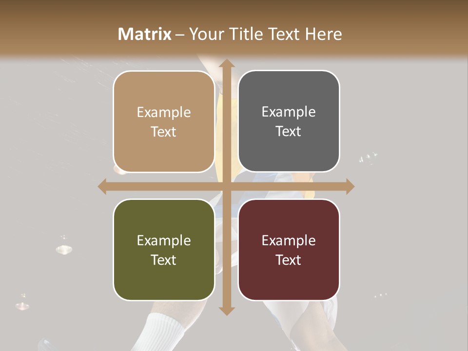 Basketball Looking Person PowerPoint Template