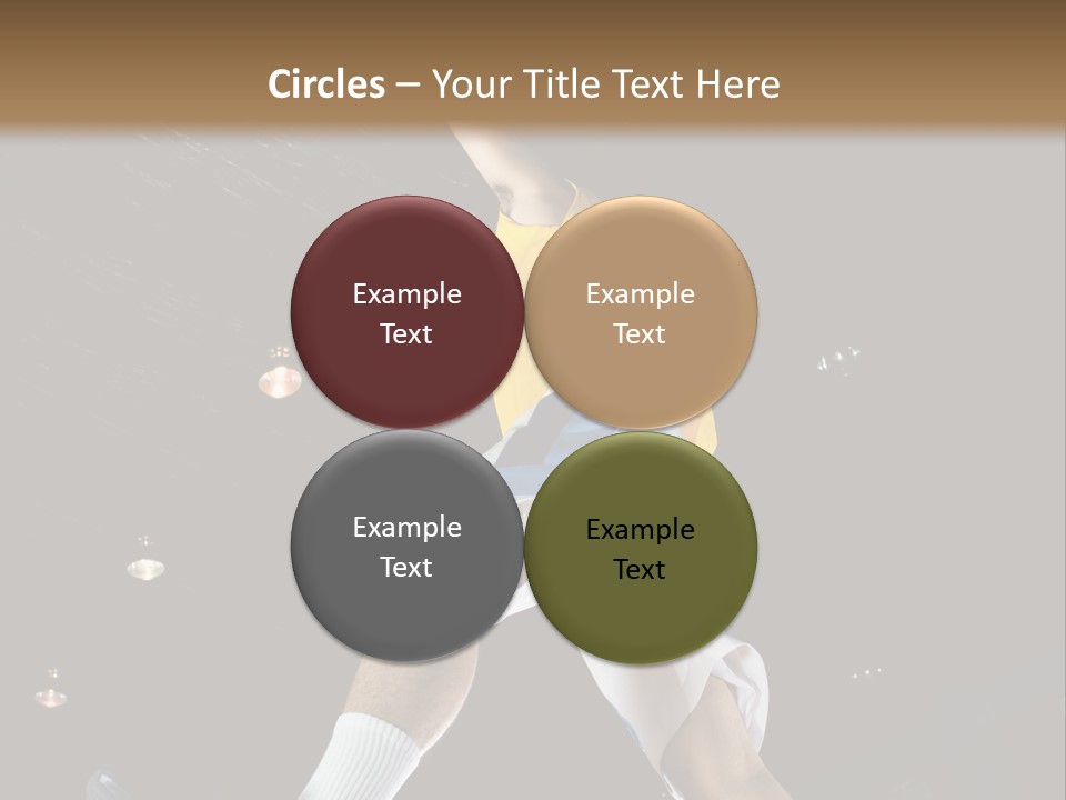 Basketball Looking Person PowerPoint Template