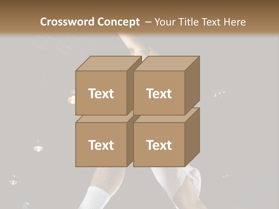 Basketball Looking Person PowerPoint Template