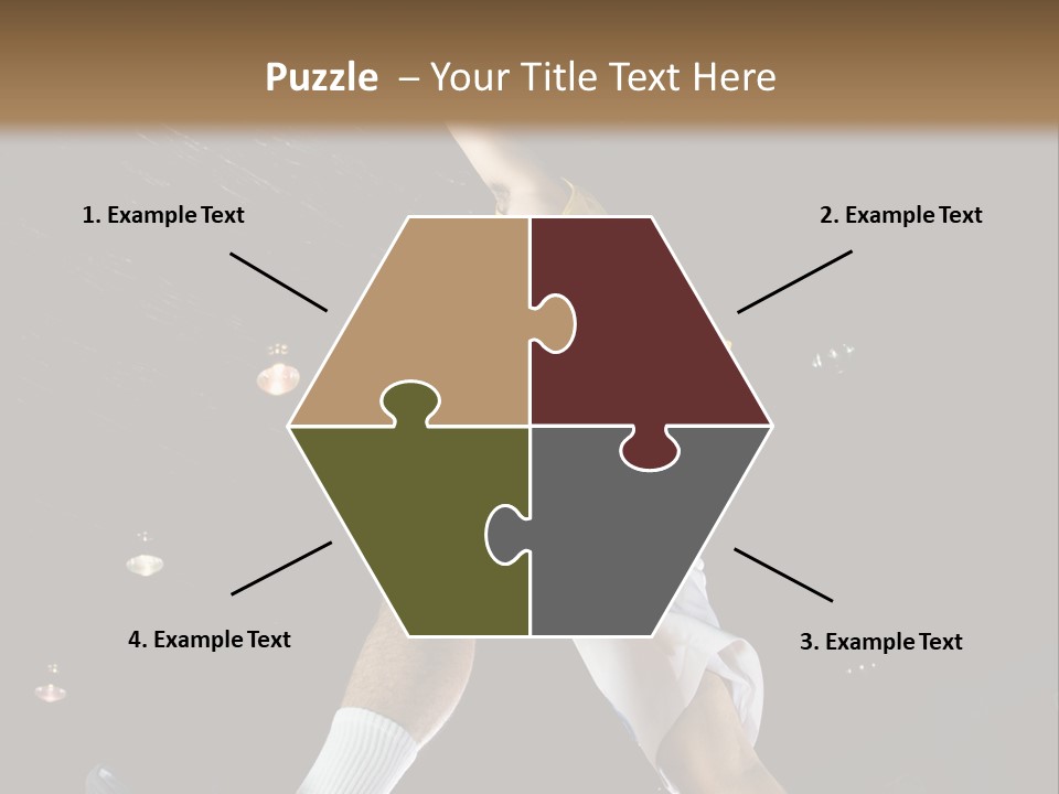 Basketball Looking Person PowerPoint Template