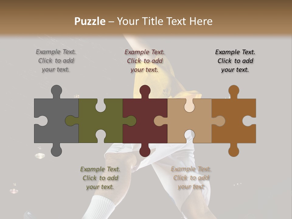 Basketball Looking Person PowerPoint Template