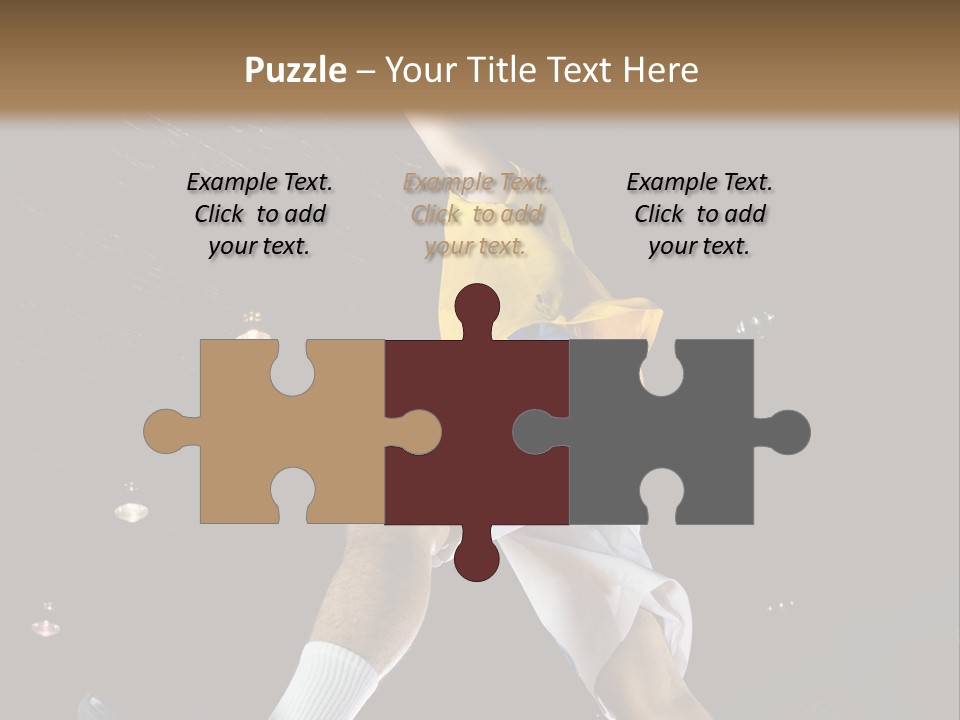 Basketball Looking Person PowerPoint Template