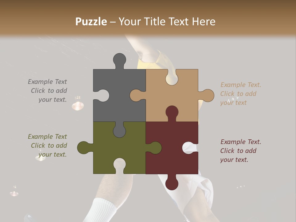 Basketball Looking Person PowerPoint Template