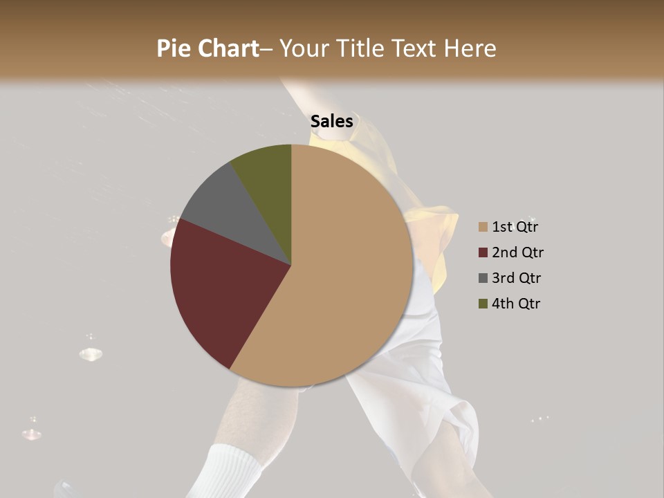 Basketball Looking Person PowerPoint Template