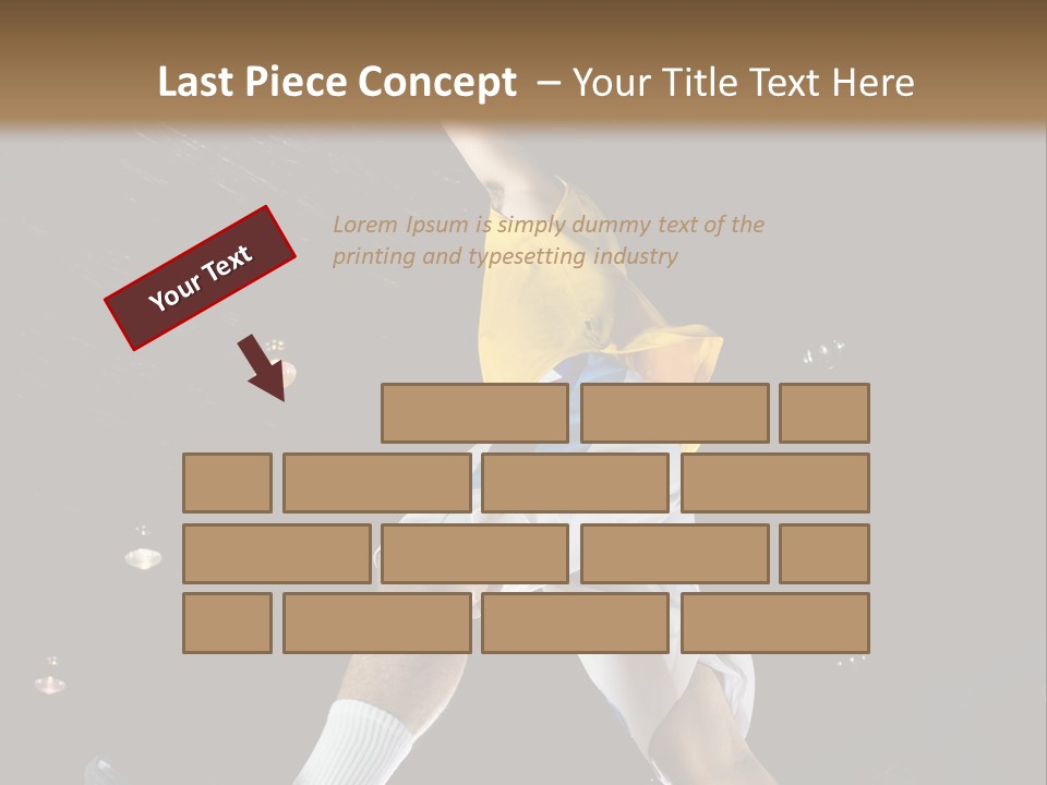 Basketball Looking Person PowerPoint Template