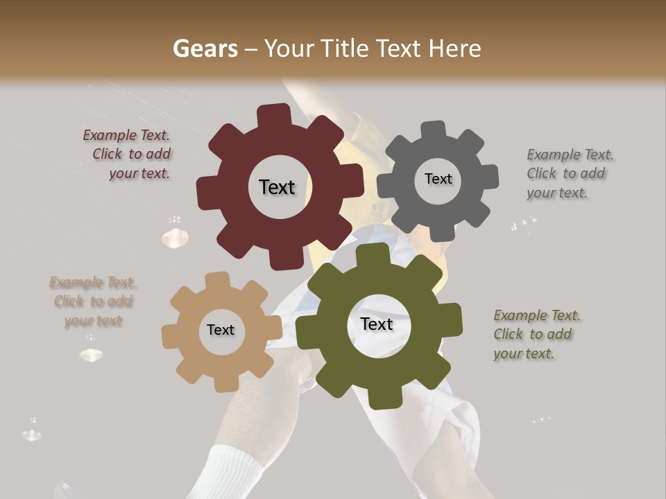 Basketball Looking Person PowerPoint Template