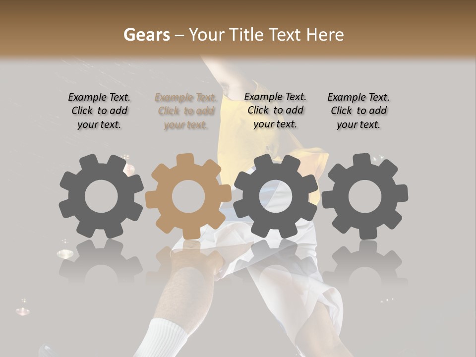 Basketball Looking Person PowerPoint Template