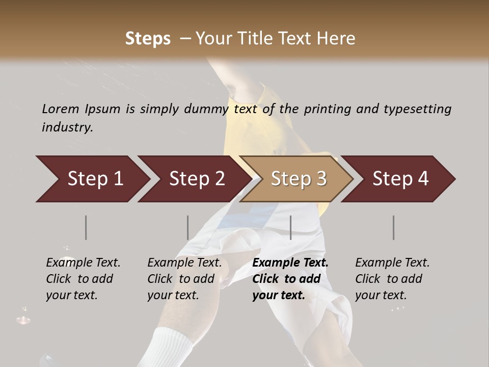 Basketball Looking Person PowerPoint Template