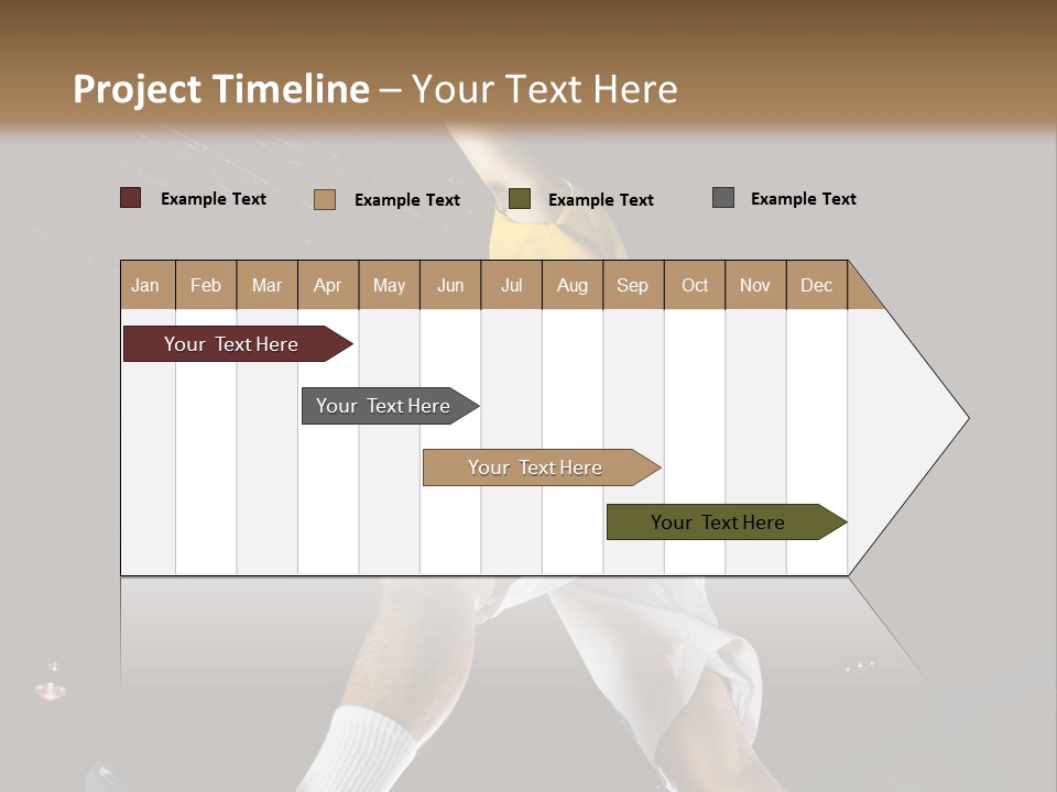 Basketball Looking Person PowerPoint Template