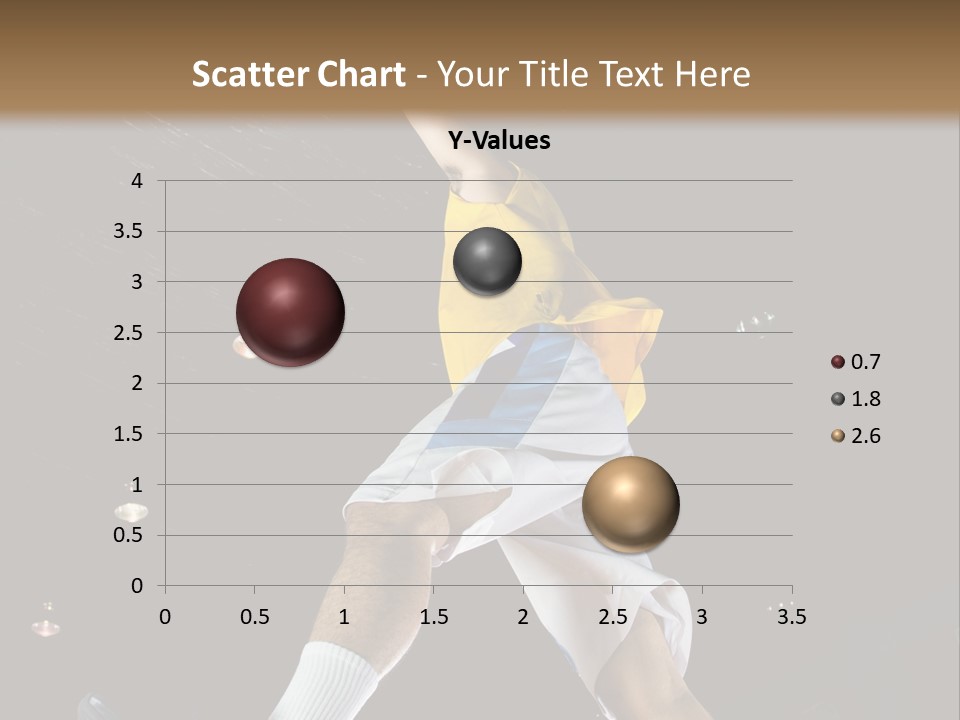 Basketball Looking Person PowerPoint Template