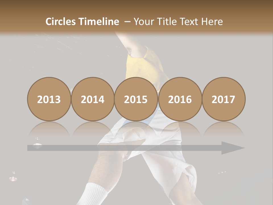 Basketball Looking Person PowerPoint Template