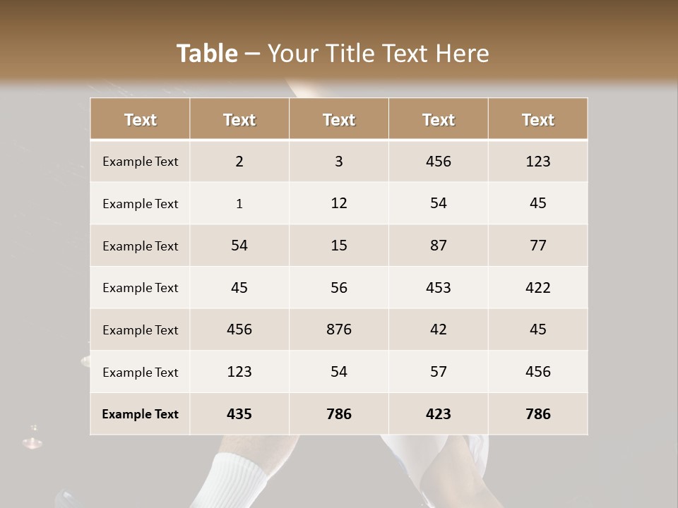Basketball Looking Person PowerPoint Template