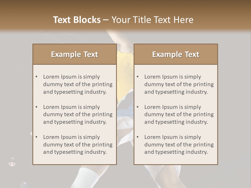 Basketball Looking Person PowerPoint Template