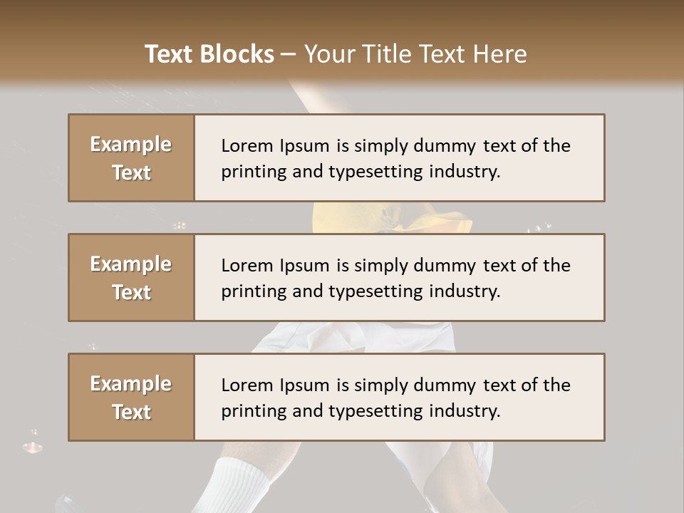Basketball Looking Person PowerPoint Template