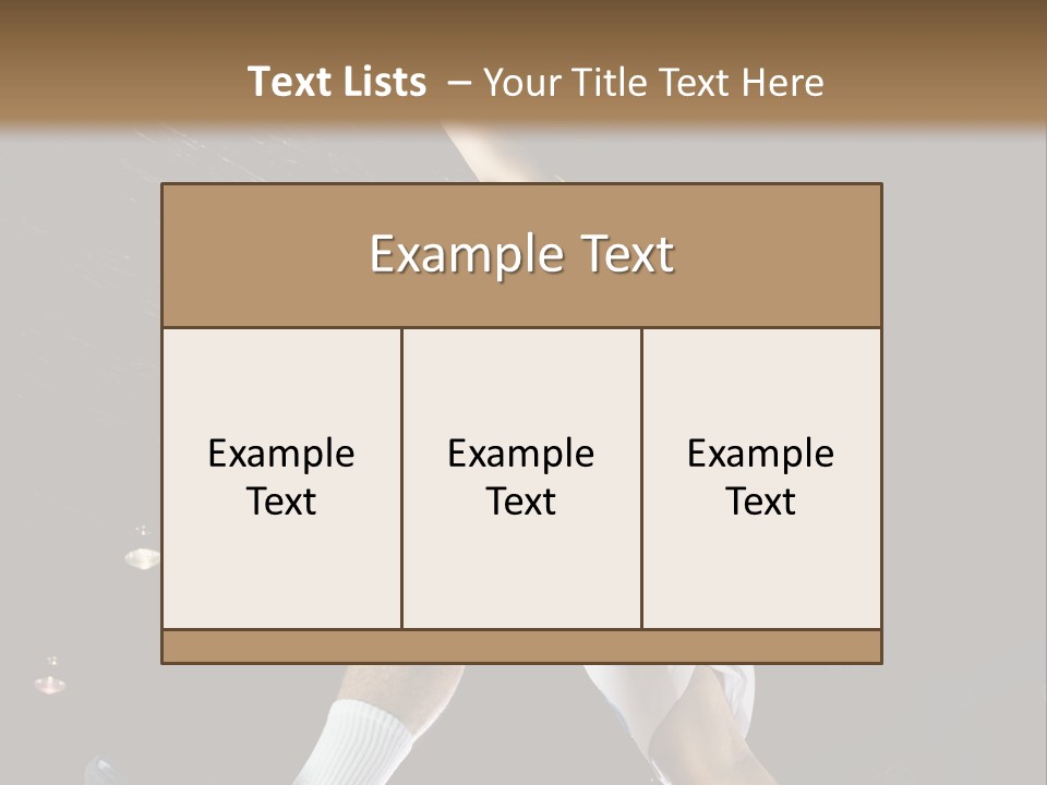 Basketball Looking Person PowerPoint Template