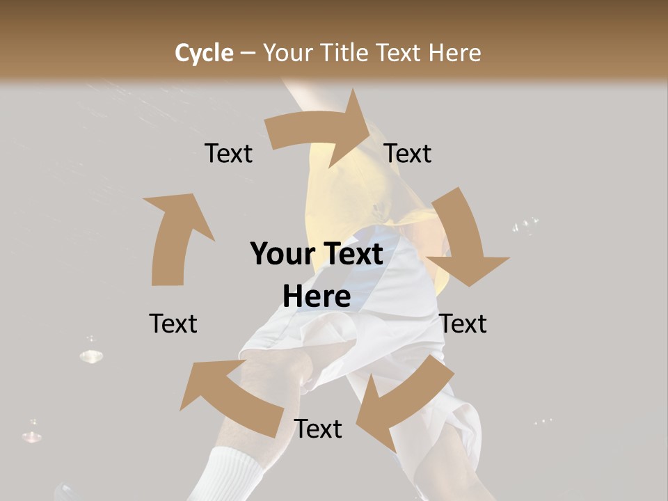 Basketball Looking Person PowerPoint Template