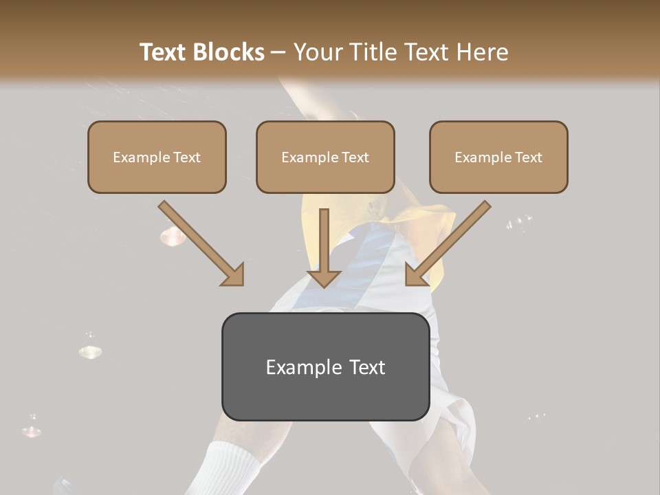 Basketball Looking Person PowerPoint Template