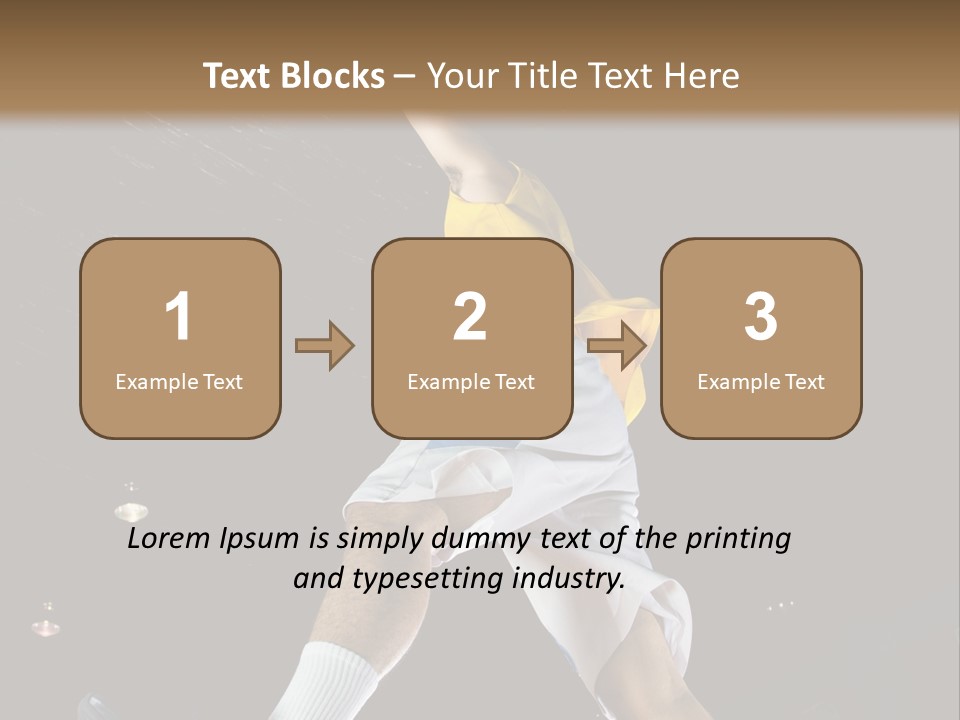 Basketball Looking Person PowerPoint Template