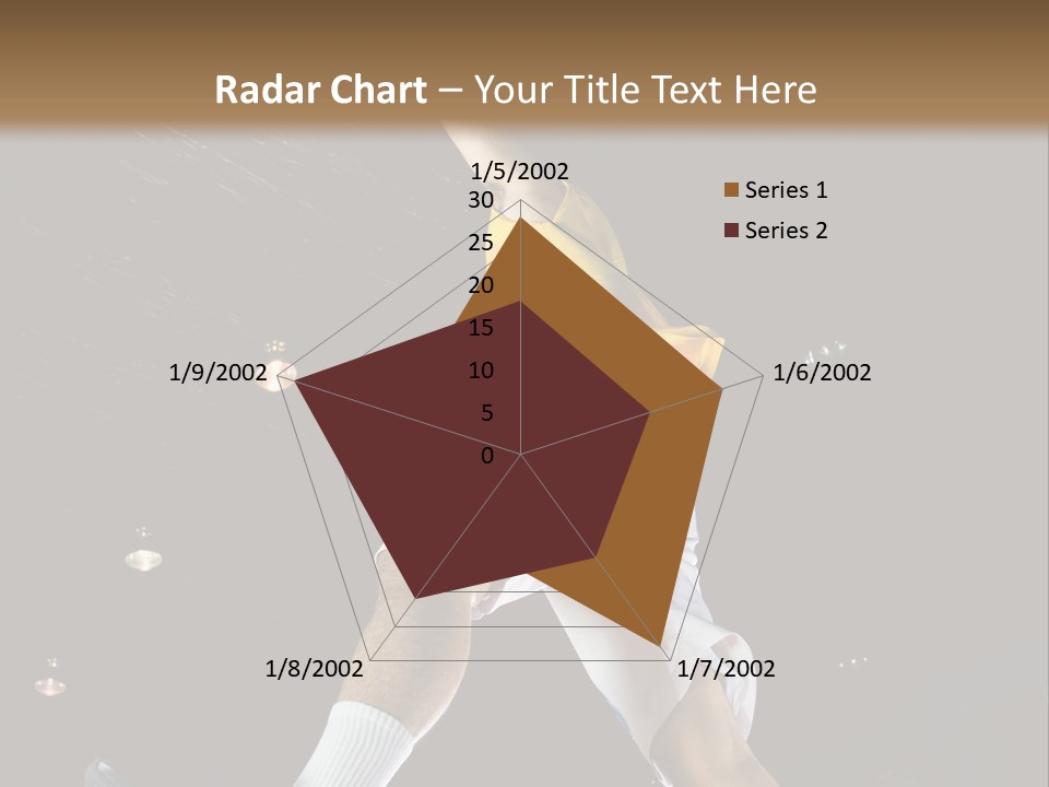 Basketball Looking Person PowerPoint Template