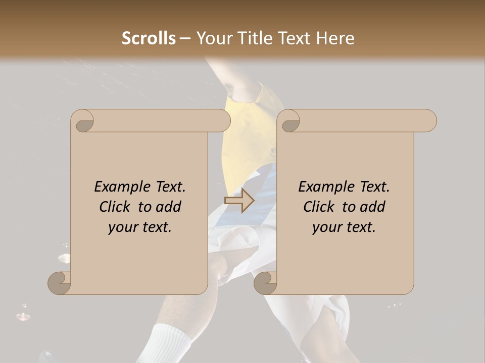 Basketball Looking Person PowerPoint Template
