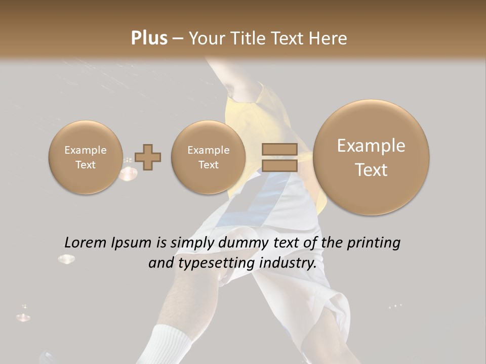 Basketball Looking Person PowerPoint Template