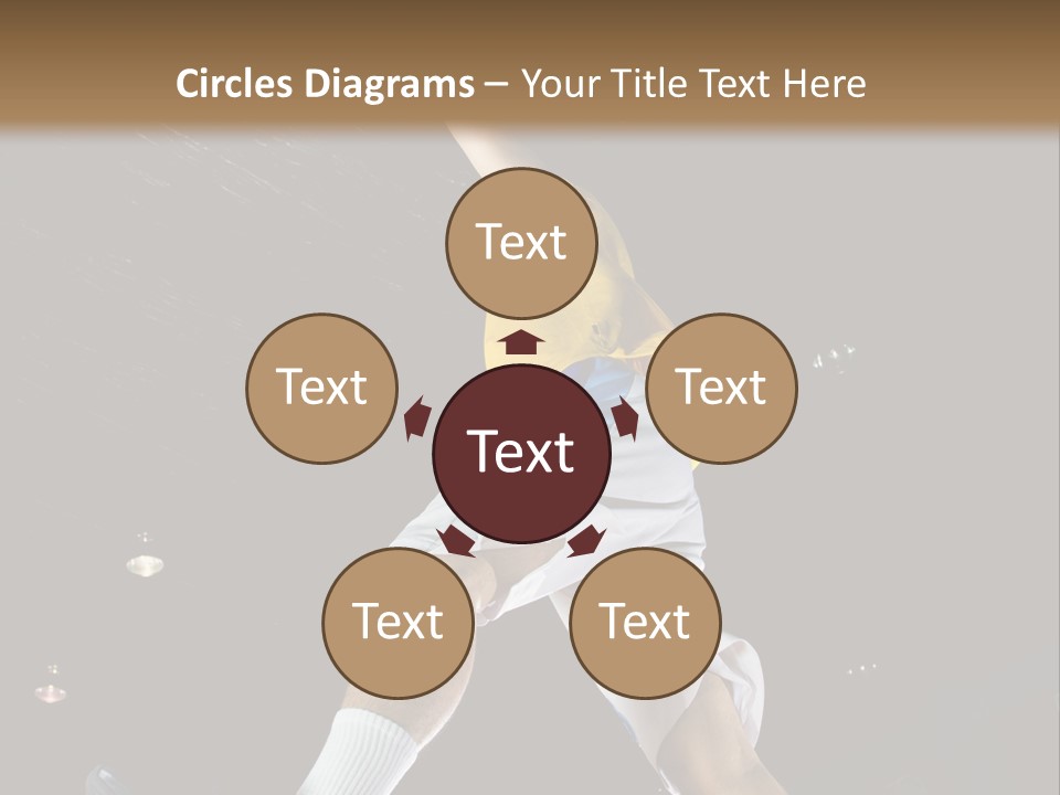 Basketball Looking Person PowerPoint Template