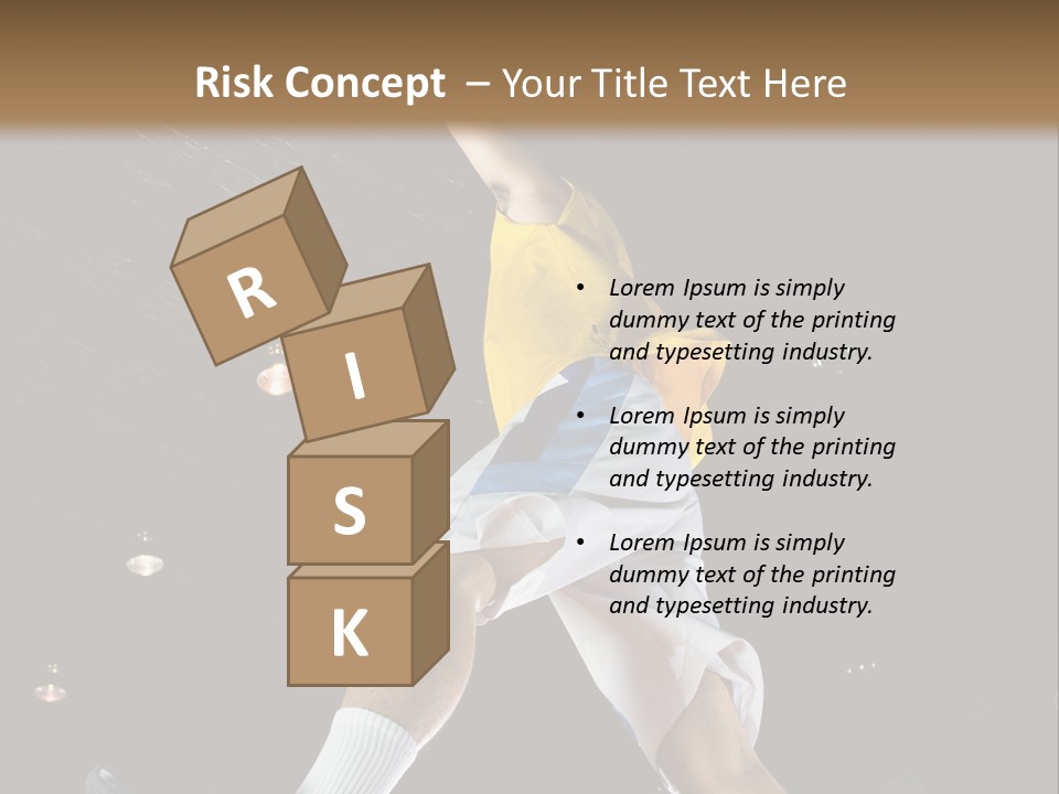 Basketball Looking Person PowerPoint Template