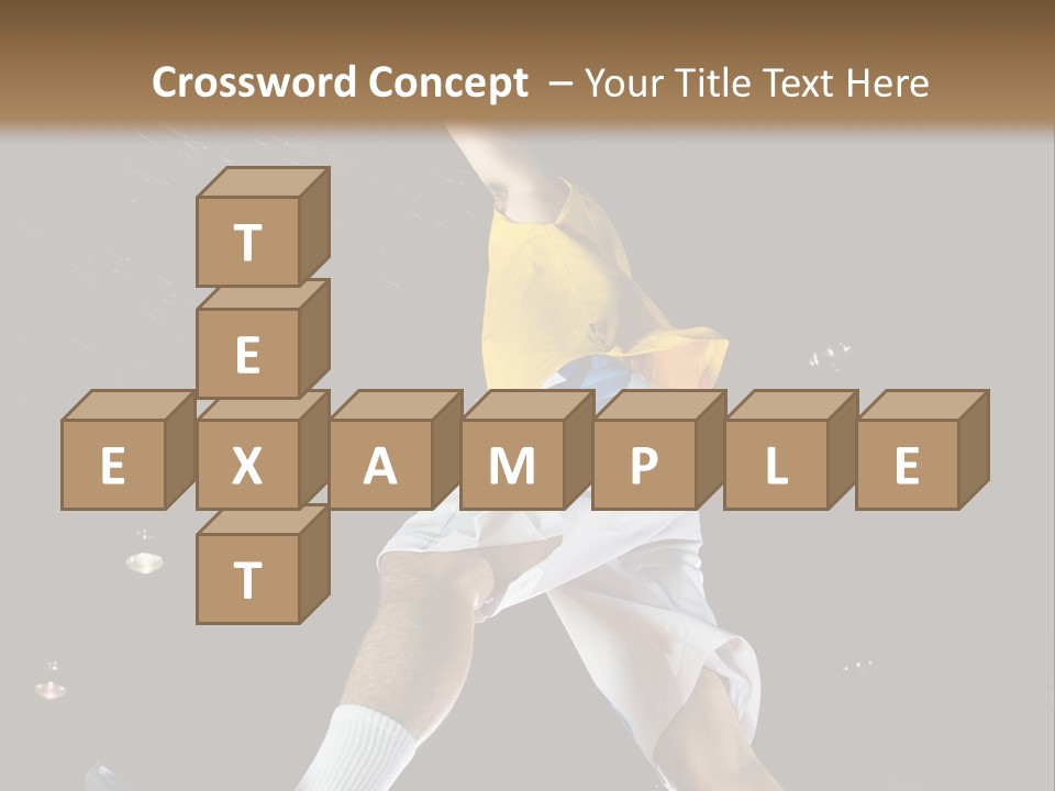 Basketball Looking Person PowerPoint Template