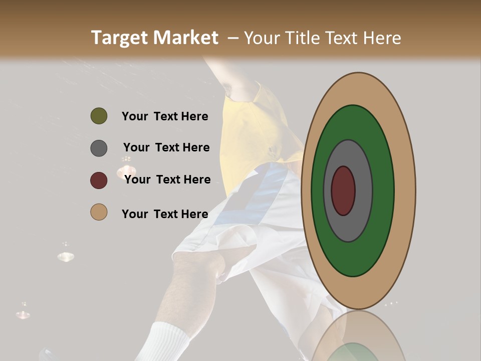 Basketball Looking Person PowerPoint Template