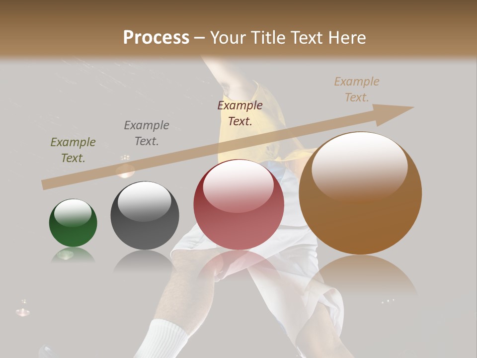 Basketball Looking Person PowerPoint Template