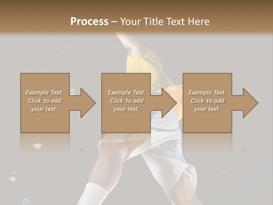 Basketball Looking Person PowerPoint Template