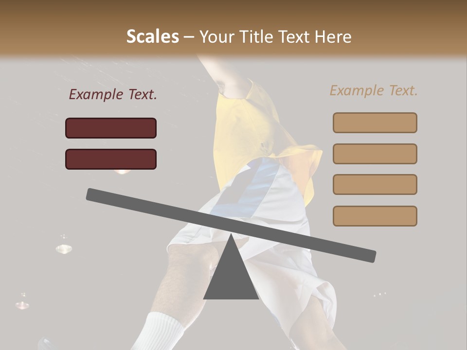 Basketball Looking Person PowerPoint Template