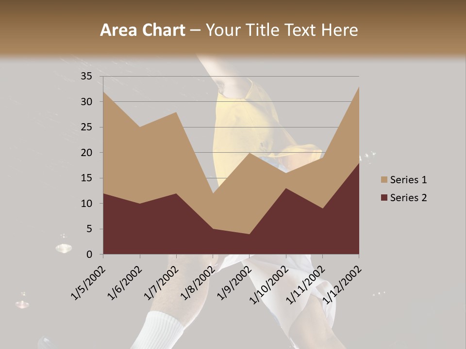 Basketball Looking Person PowerPoint Template