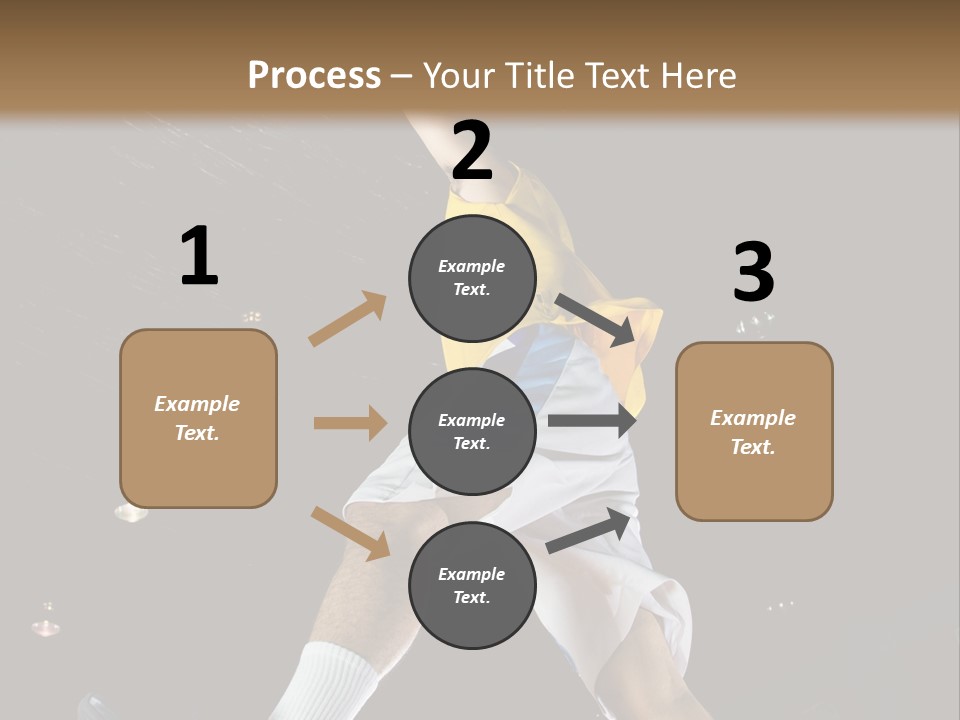 Basketball Looking Person PowerPoint Template