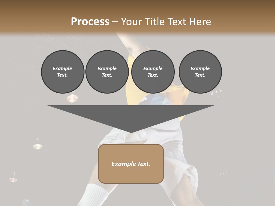 Basketball Looking Person PowerPoint Template