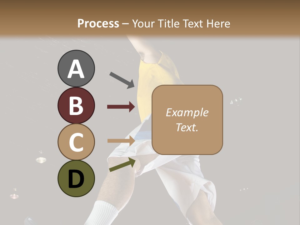 Basketball Looking Person PowerPoint Template