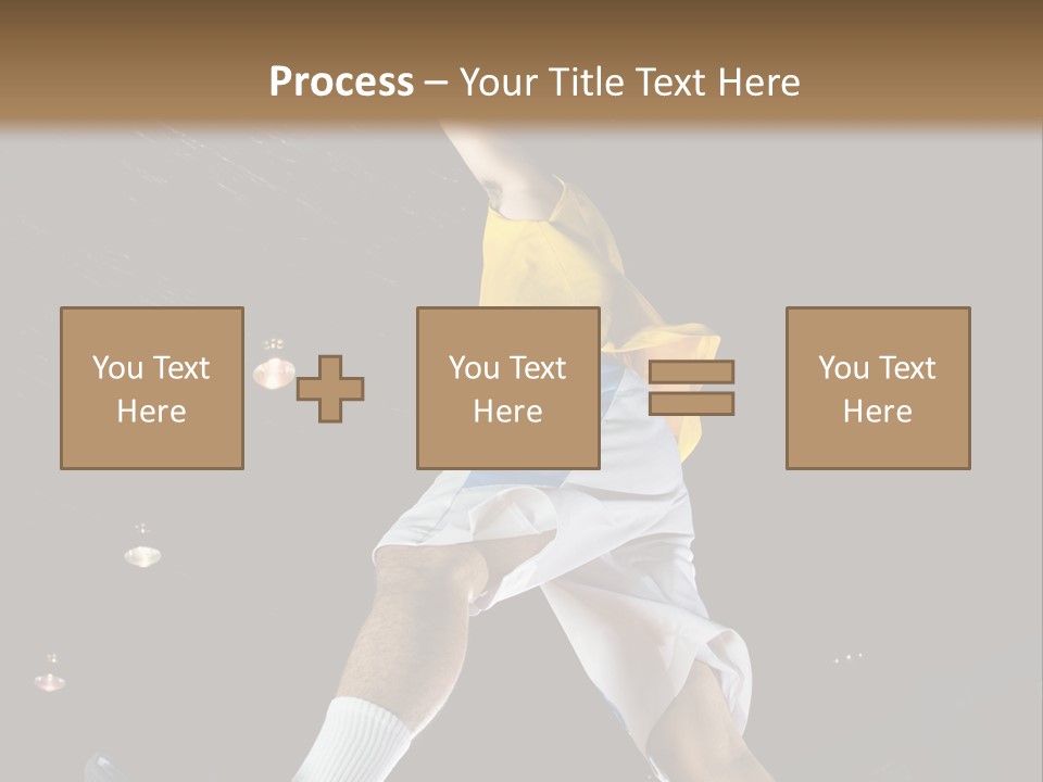 Basketball Looking Person PowerPoint Template