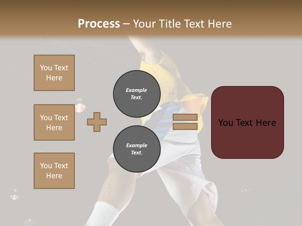 Basketball Looking Person PowerPoint Template