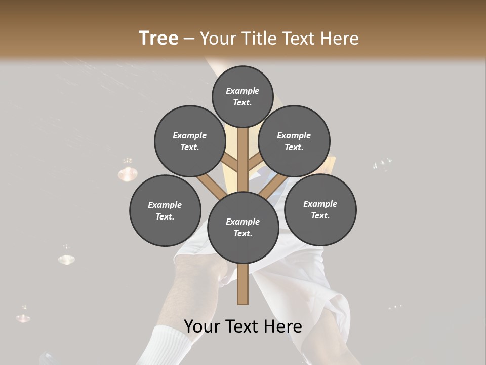 Basketball Looking Person PowerPoint Template